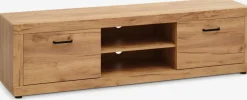 LINTRUPMeuble TV LINTRUP 2 portes coloris chêne naturel