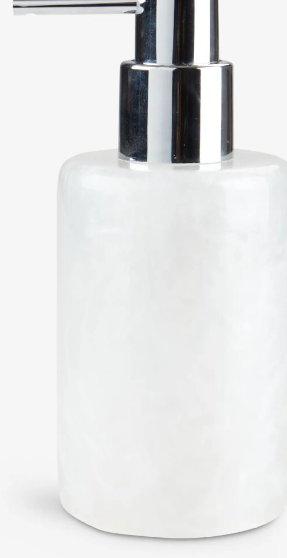 LISTERBYDistributeur de savon LISTERBY blanc effet nacre