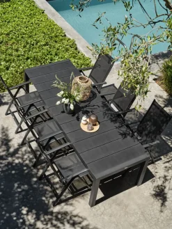 LOMMAChaise inclinable LOMMA noir