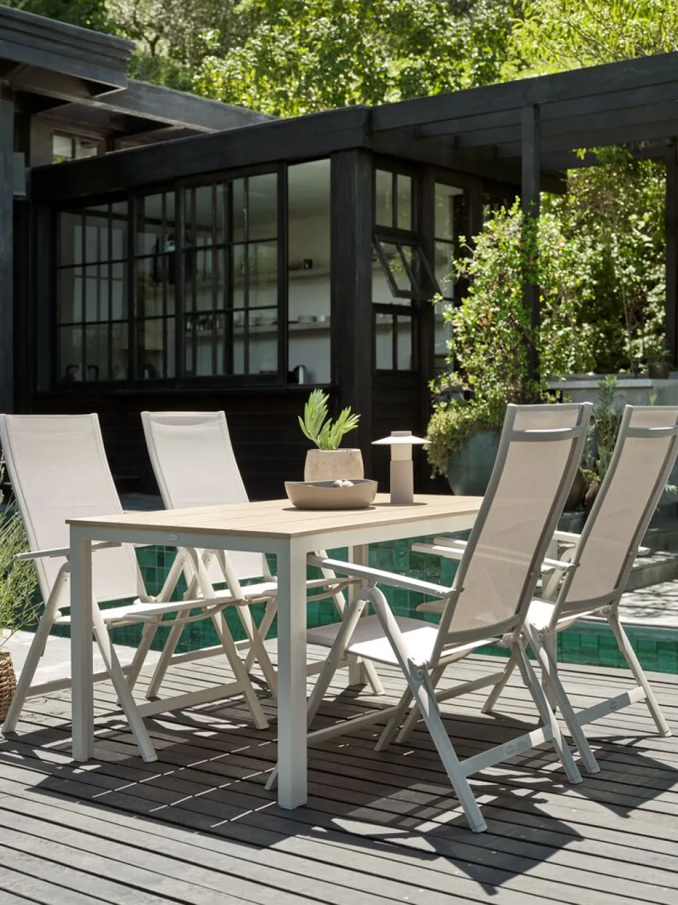 LOMMAChaise inclinable LOMMA beige