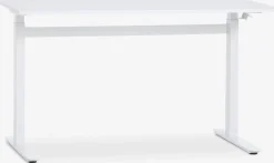 LUNDTOFTBureau hauteur réglable a/vérin à gaz LUNDTOFT 70x130 blanc