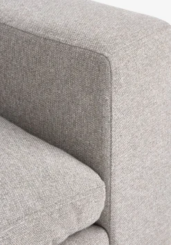 LYBYCanapé modulable LYBY 5 personnes angle tissu sable
