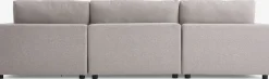 LYBYCanapé modulable LYBY 5 personnes méridienne tissu sable
