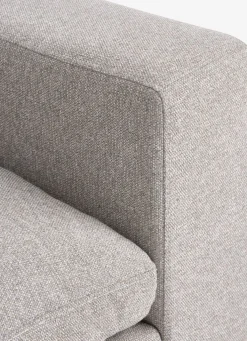LYBYCanapé modulable LYBY 5 personnes méridienne tissu sable