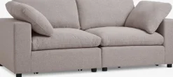 LYBYCanapé modulable LYBY 2 places tissu sable