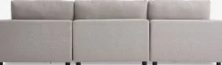 LYBYCanapé modulable LYBY 3 places tissu sable