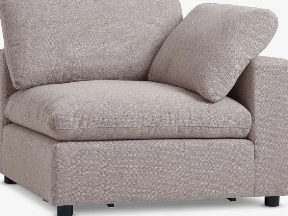 LYBYModule canapé LYBY angle tissu sable
