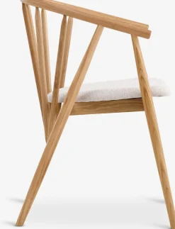 LYKSBORGChaise LYKSBORG chêne naturel/tissu blanc cassé