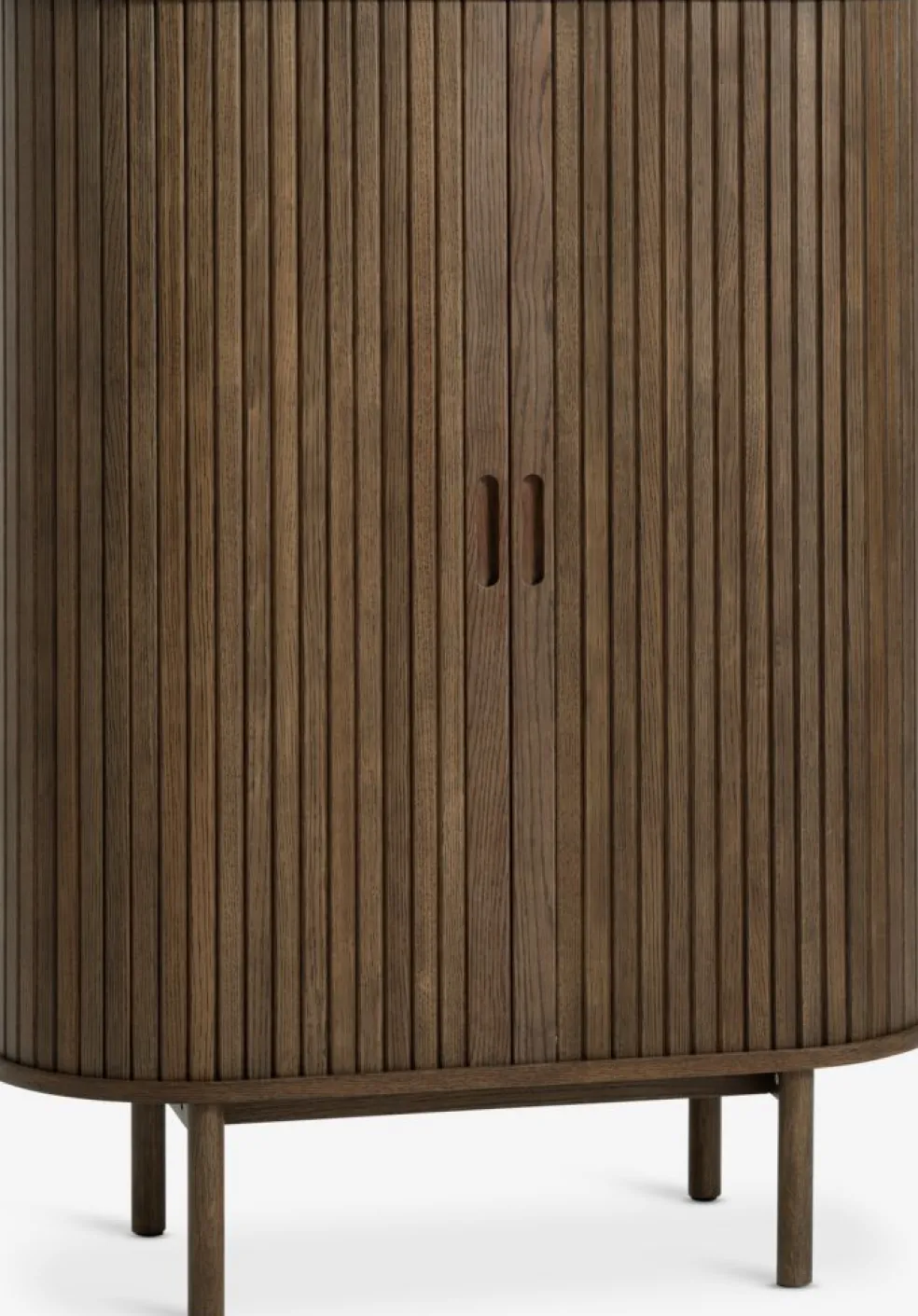 LYNGVIGArmoire LYNGVIG 90 cm 2 portes tambours chêne foncé