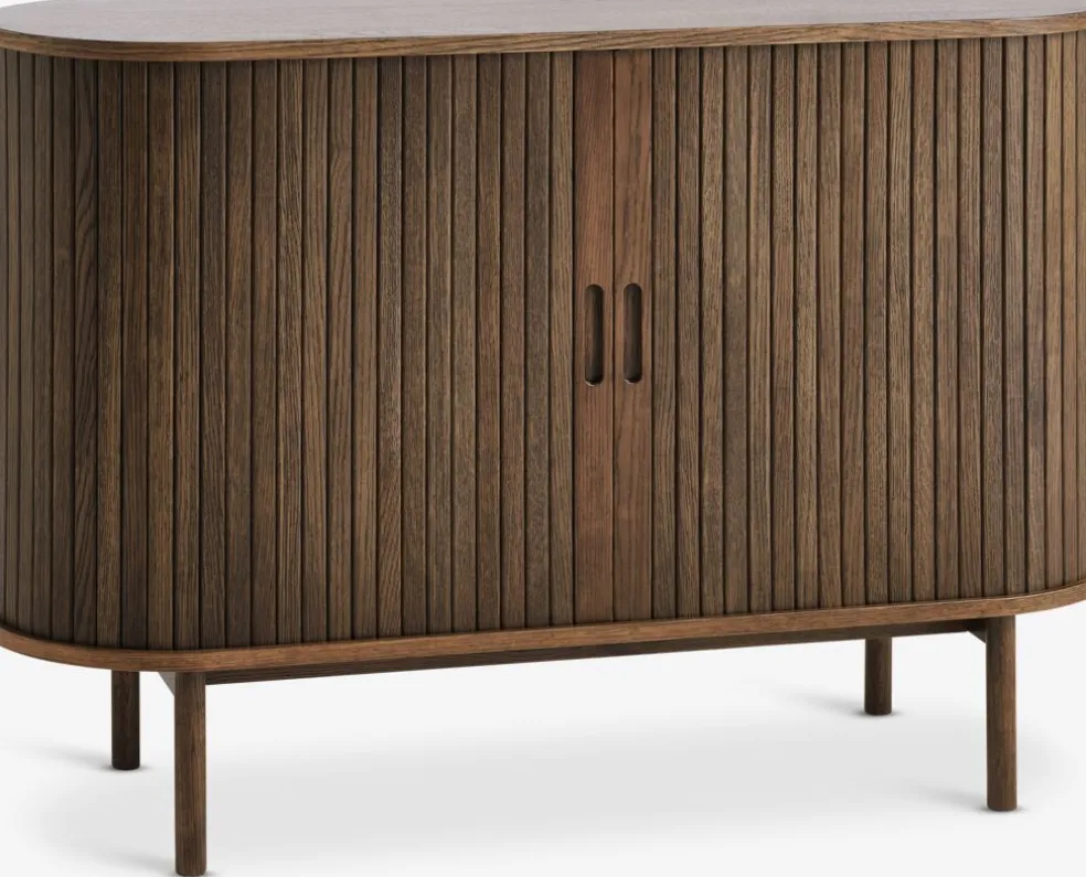 LYNGVIGBuffet LYNGVIG 120 cm 2 portes tambours chêne foncé