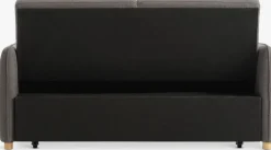 LYSTRUPCanapé convertible LYSTRUP 2 places tissu gris foncé