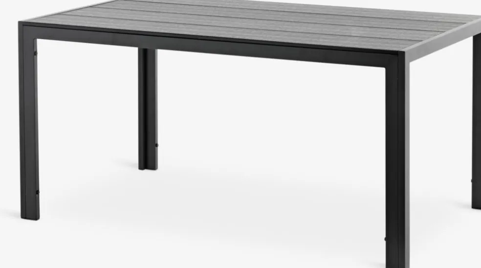MADERUP + GUDHJEMMADERUP L150 table + 4 GUDHJEM chaises noir