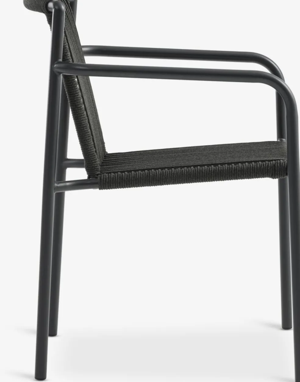 MADERUP + KRISTIANSTADMADERUP L90 table noir + 4 KRISTIANSTAD chaises vert