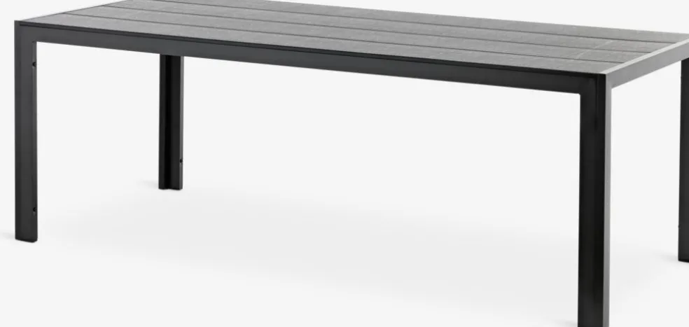 MADERUP + LOMMAMADERUP L205 table noir + 4 LOMMA chaises inclinables noir