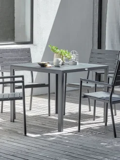 MADERUPTable de jardin MADERUP l90xL90 noir