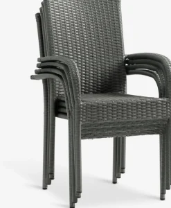 MARIELYST + GUDHJEMMARIELYST L205 table + 4 GUDHJEM chaises gris