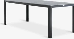 MARIELYST + INGSTRUPMARIELYST L205 table gris + 4 INGSTRUP chaises noir
