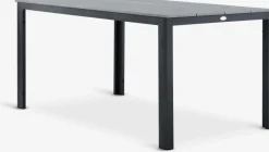 MARIELYST + INGSTRUPMARIELYST L150 table gris + 4 INGSTRUP chaises noir