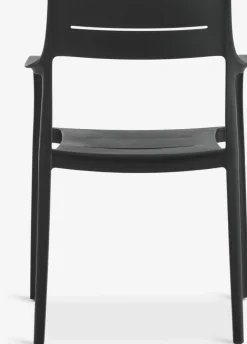 MARIELYST + INGSTRUPMARIELYST L150 table gris + 4 INGSTRUP chaises noir