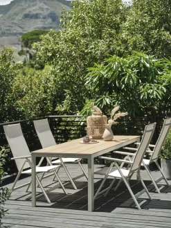 MARIELYST + LOMMAMARIELYST L205 table + 4 LOMMA chaises beige