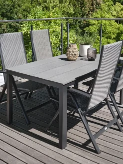 MARIELYSTTable de jardin MARIELYST l90xL150 gris