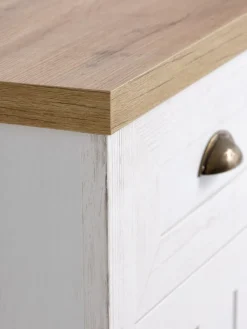 MARKSKELBuffet MARKSKEL 3 portes blanc/coloris chêne naturel