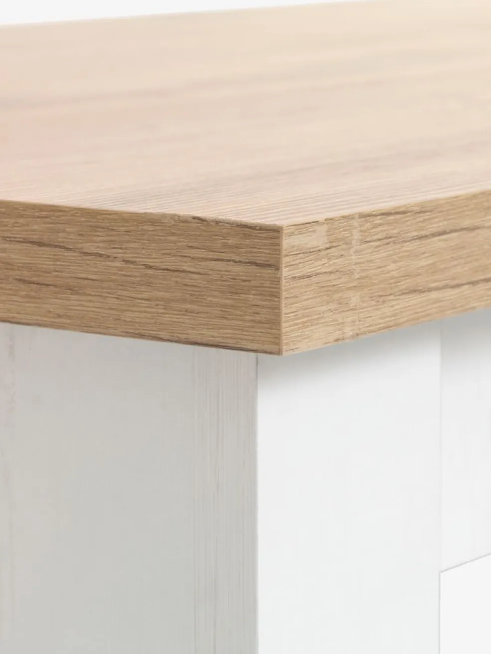 MARKSKELTable basse MARKSKEL 60x110 blanc/coloris chêne naturel