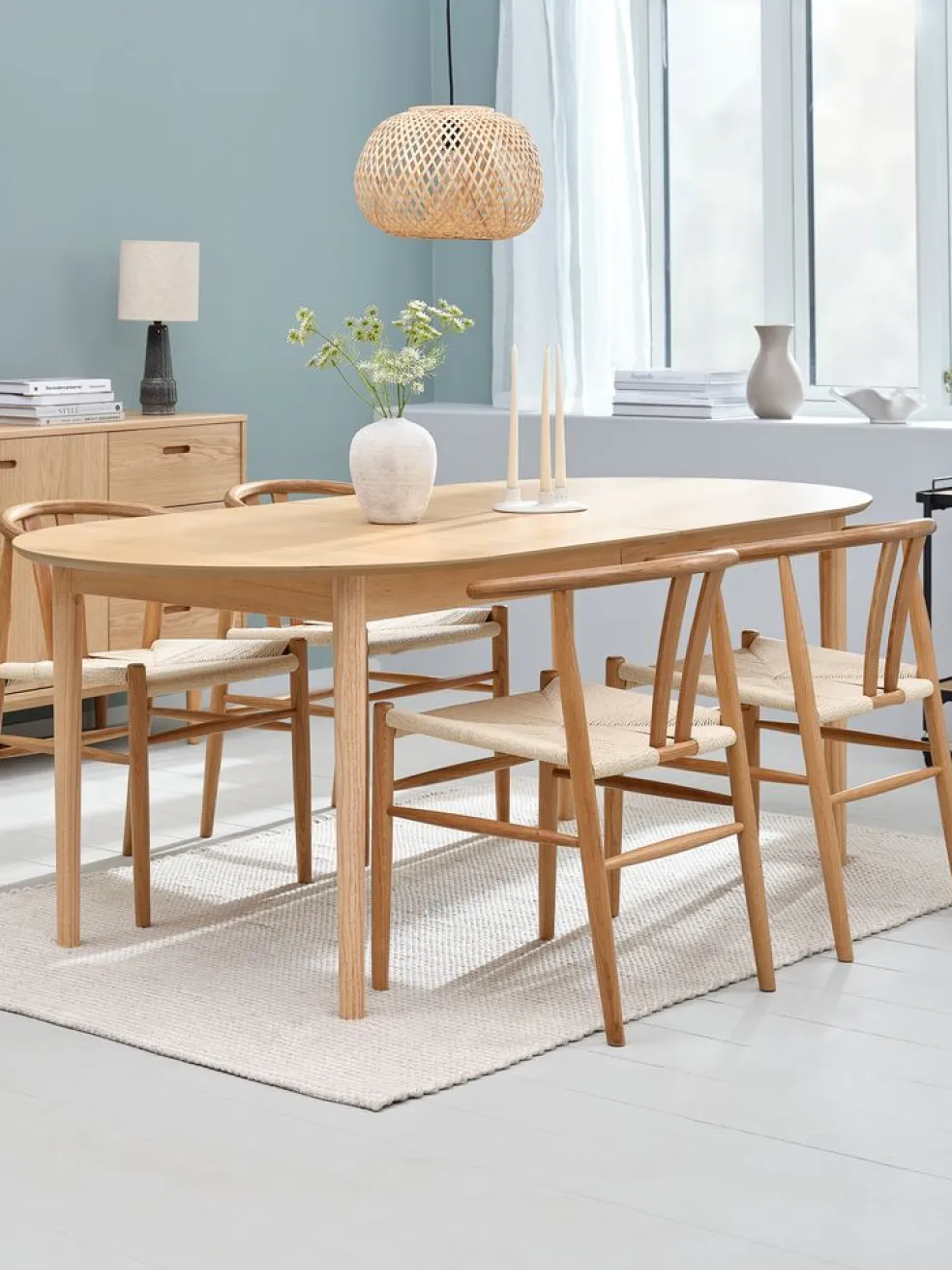MARSTRANDTable MARSTRAND 100x200/280 coloris chêne naturel