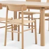 MEJLSKOV + ISLEVMEJLSKOV L180 table + 4 ISLEV s/accou. chêne naturel