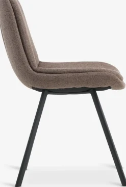MELBYChaise MELBY tissu brun clair/noir