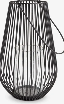 MELIASLanterne MELIAS Ø21xH34cm noir