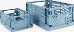 MILASPanier MILAS l16xL25xH10 pliable bleu
