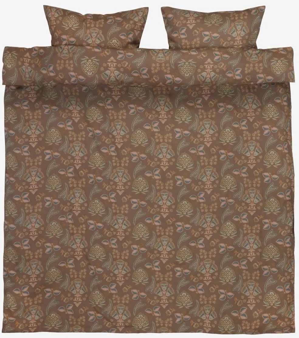 MIMMIPlusParure de lit Satin MIMMI 240x220 sable foncé