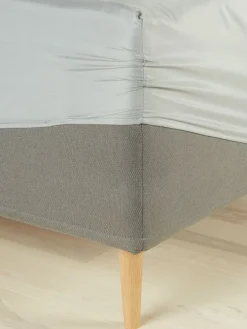 MIRIAMBasicDrap-housse MIRIAM Micro 140x200x25 gris