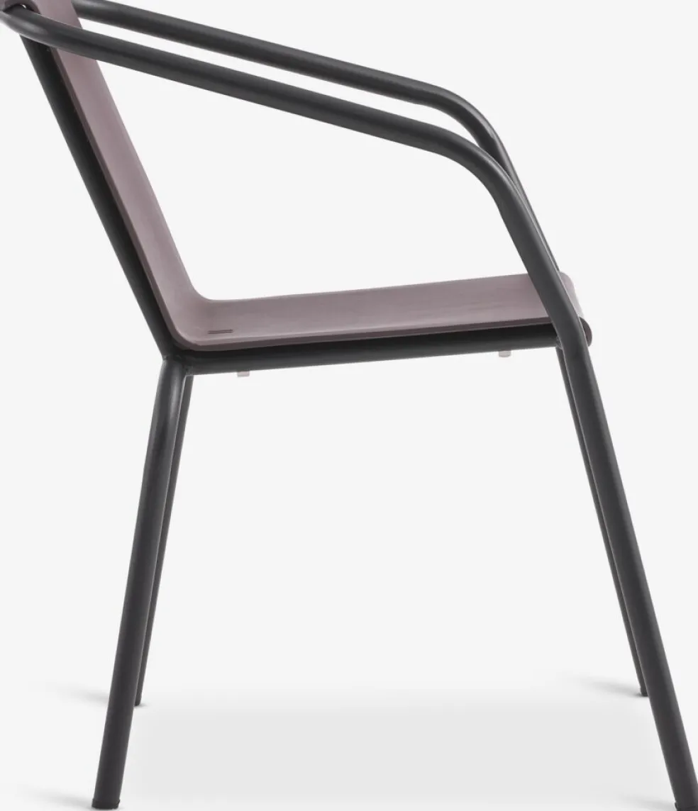 MODUMChaise empilable MODUM aubergine