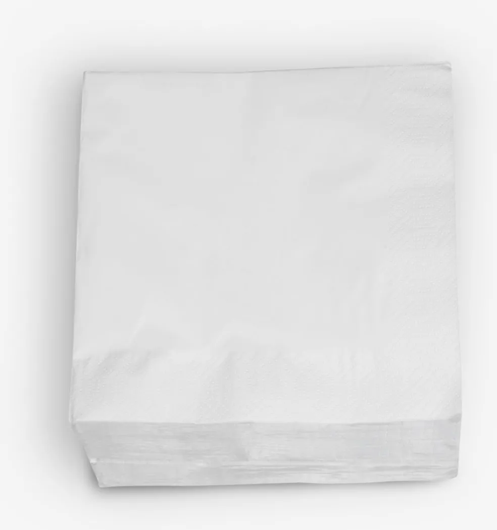 MOLTEServiettes en papier MOLTE blanc 40x40 100pcs/pqt