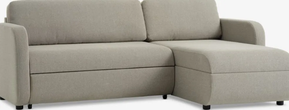 MOMMARKCanapé convertible méridienne MOMMARK tissu beige