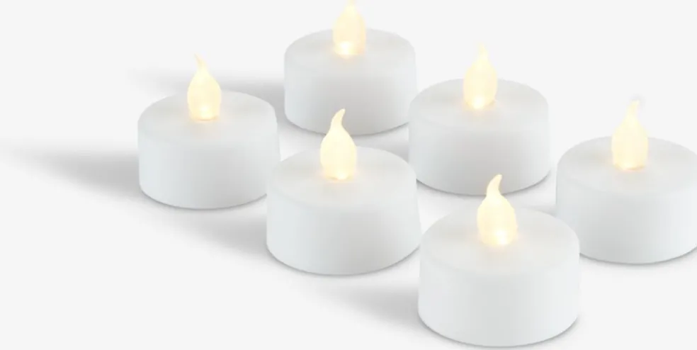 MORGANBougies LED chauffe-plat MORGAN a/minuterie 6pcs/pqt