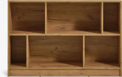 MOSBJERGBibliothèque MOSBJERG 6 tablettes coloris chêne naturel