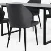 MOSELUND + LUNDERSKOVMOSELUND L180 table céramique + 4 LUNDERSKOV chaises noir