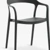 NANNESTADChaise empilable NANNESTAD gris foncé