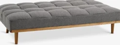 NEJEDECanapé convertible NEJEDE tissu gris clair