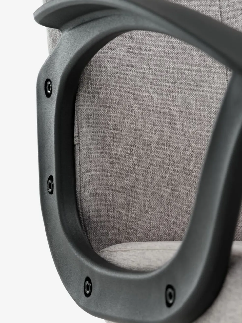 NIMTOFTEFauteuil de bureau NIMTOFTE tissu gris/noir