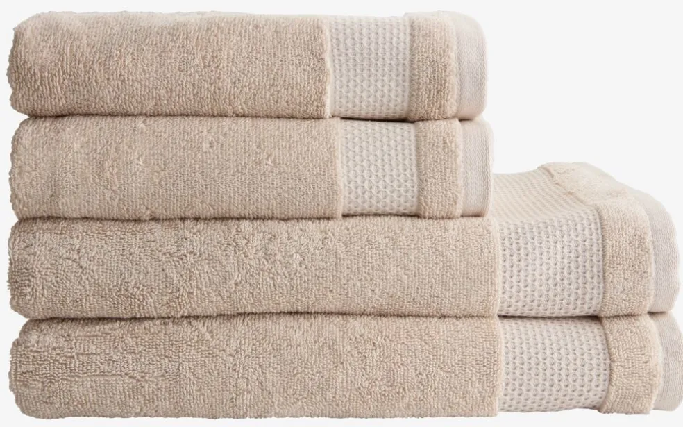 NORAGoldServiette de toilette NORA 50x100 sable