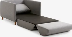 NORODDENFauteuil convertible NORODDEN gris clair