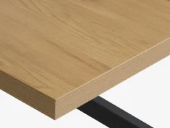 NORTOFTTable NORTOFT 95x200 coloris chêne chaud/noir