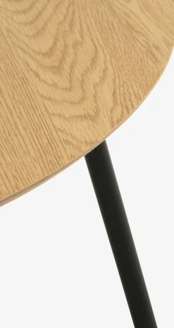 NYBOTable basse NYBO Ø70 coloris chêne chaud/noir