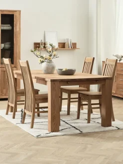 OLDE + SILLERUPOLDE L200 table chêne naturel + 4 SILLERUP chaises chêne