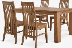 OLDE + SILLERUPOLDE L160 table chêne naturel + 4 SILLERUP chaises chêne
