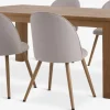 OLDE + THORUPOLDE L200 table chêne naturel + 4 THORUP chaises beige